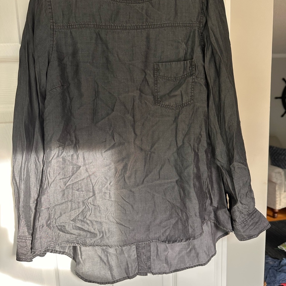 Women's Black Denim Blouse